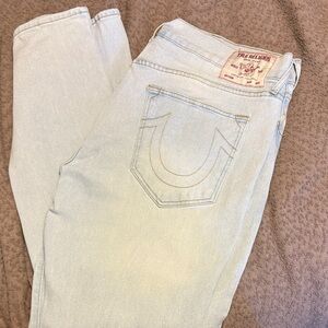 True Religion men's Light Wash Jeans